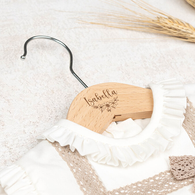 Personalised wooden hangers