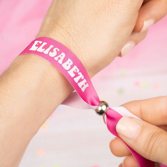 Pulseras de tela personalizadas para eventos