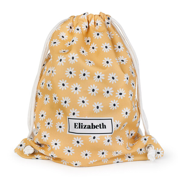 Mochila de corda personalizada com impressão total