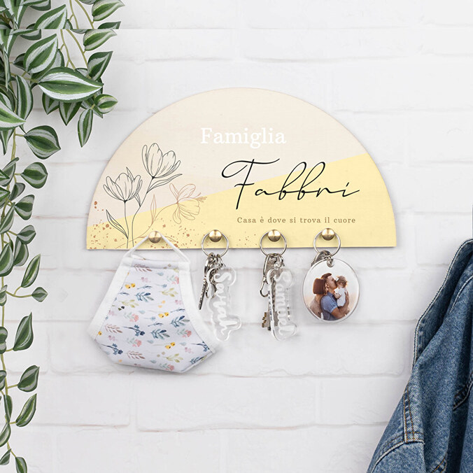 Appendichiavi personalizzato in legno