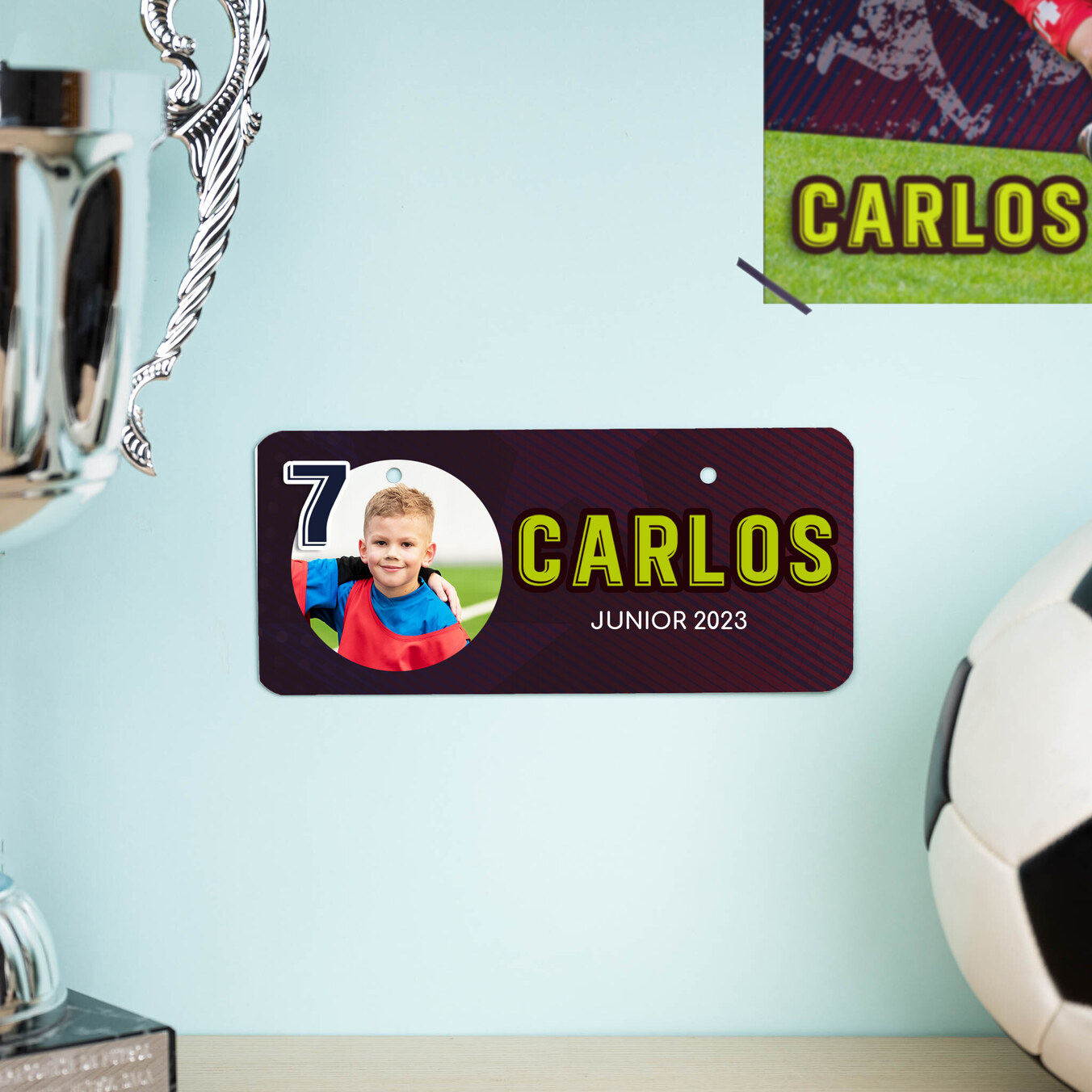 Personalizowana mini tablica rejestracyjna