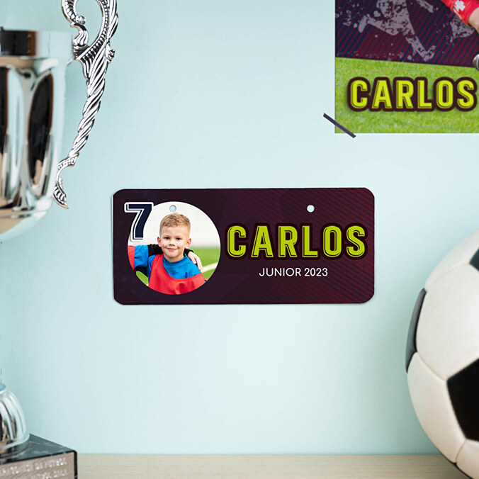 Personalised mini number plate