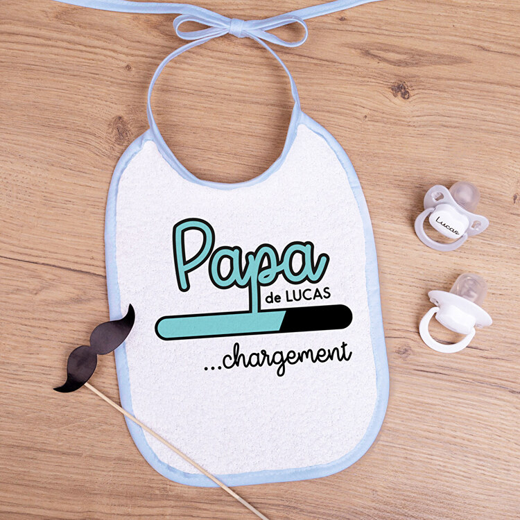 Bavoir Eponge Bebe Personnalise Wanapix