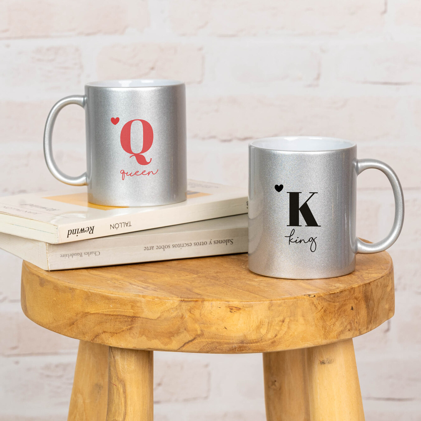Taza purpurina personalizada
