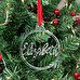 Acrylic plexiglas Christmas ornament with a personalised name Acrylic plexiglas Christmas ornament with a personalised name