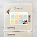 Personalised magnetic fridge calendar