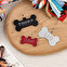 Chapa hueso grande personalizada metálica para perro