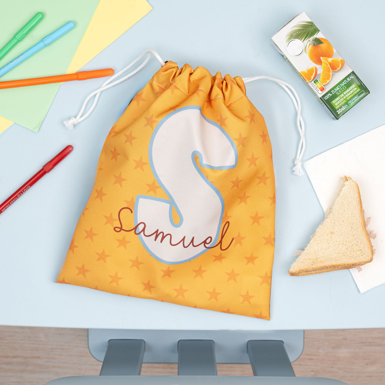 Lunchbag Tasche für die Schule bedrucken lassen