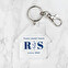 Personalised transparent acrylic keyrings