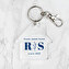 Personalised acrylic keyring with the shape of a house Personalised acrylic keyring with the shape of a house