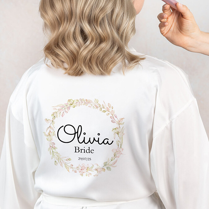 Personalised bridal gown