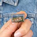 Pin métallique rectangulaire personnalisé