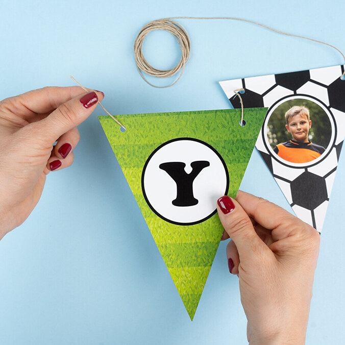 Personalisierte Wimpelkette selbst gestalten und bedrucken