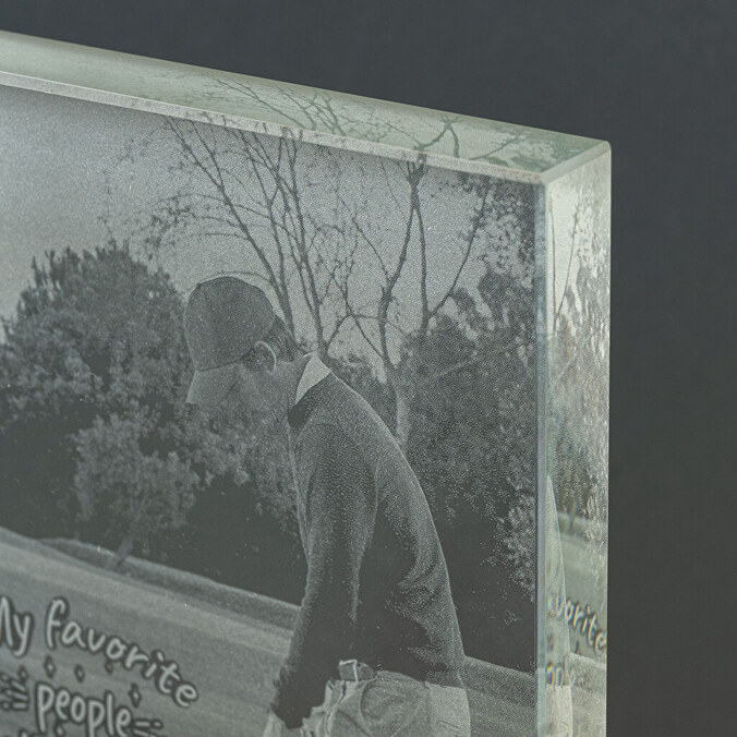 Premium personalised glass trophies