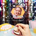 Topper hexagonal personalizado