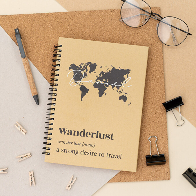 Cuaderno A5 personalizado ecológico de papel reciclado