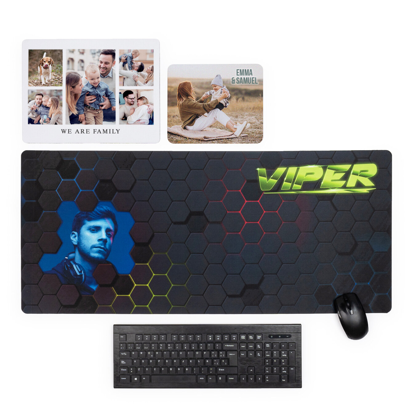 Rechteckiges Mousepad XL mit Foto