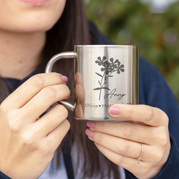 Tazas de acero personalizadas