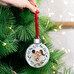 Bola árvore de Natal redonda personalizada