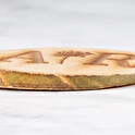 Portachiavi di legno naturale con incisione