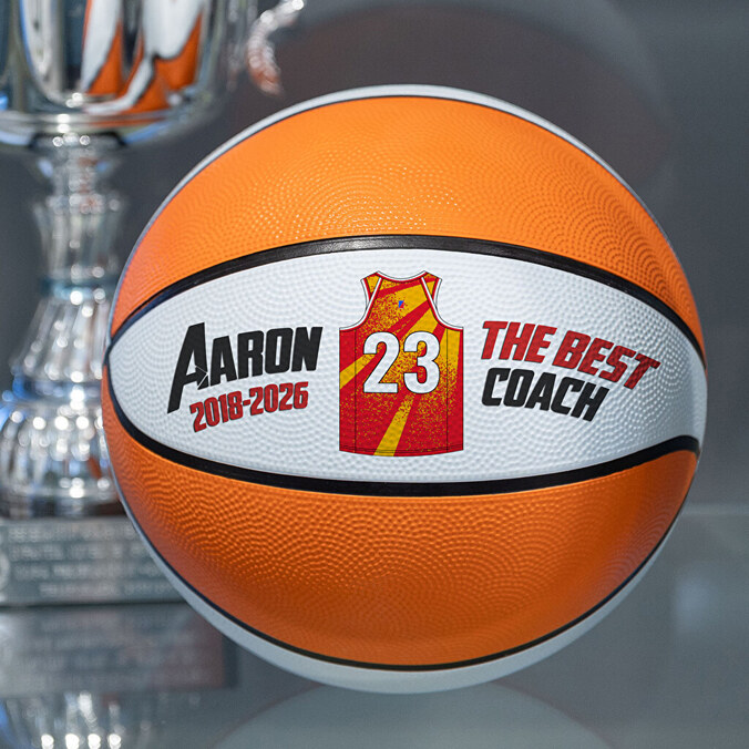 Personalised basketball ball