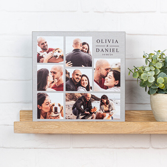 Personalised wooden photo block