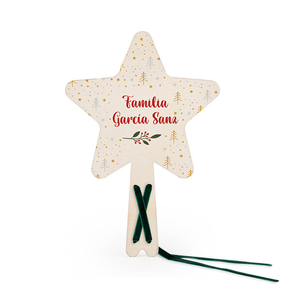 Estrellas personalizadas para el árbol de Navidad