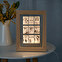 Portafoto luminoso personalizzato in legno