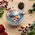 Personlige runde julekugler XL
