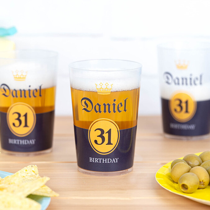 Personalised reusable plastic cup