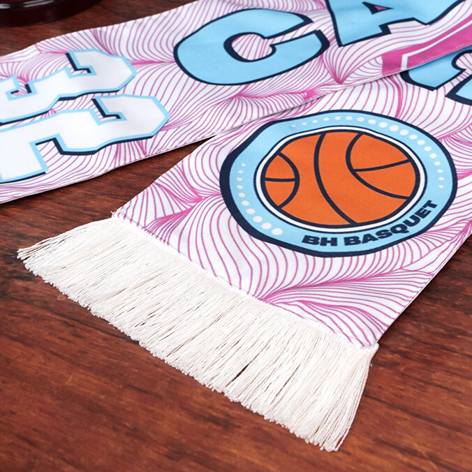 Personalised football scarf