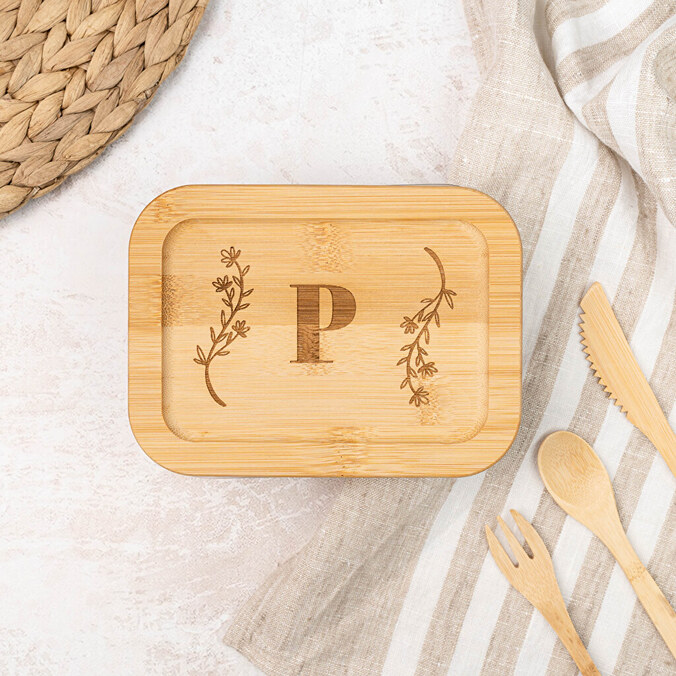 Personalised glass lunch box