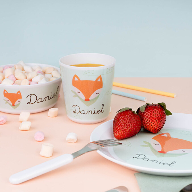 Personalised unbreakable plastic bowl