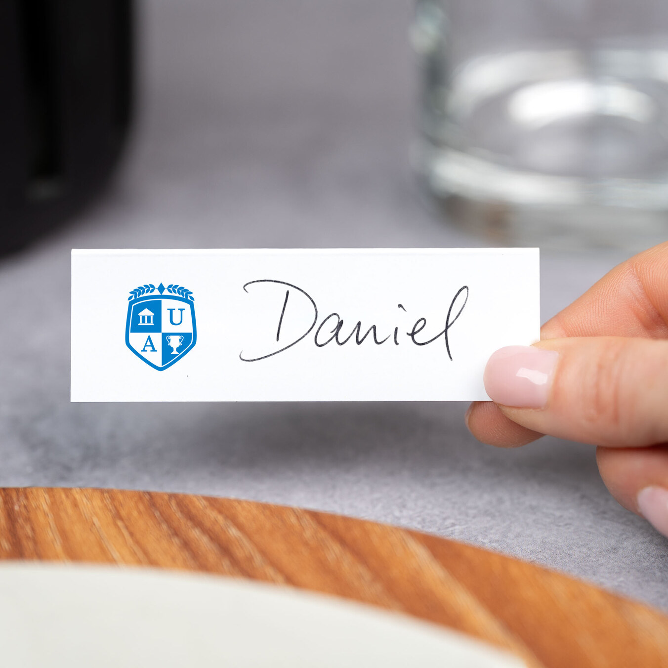 Cartões de lugar em papel personalizados