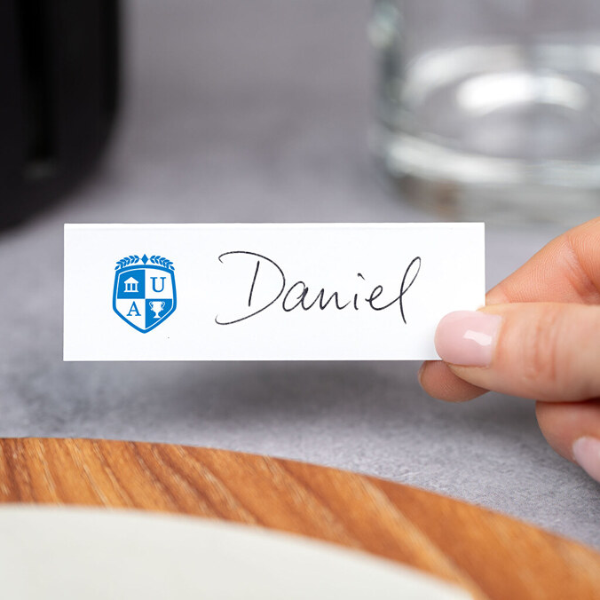 Personalised paper place cards