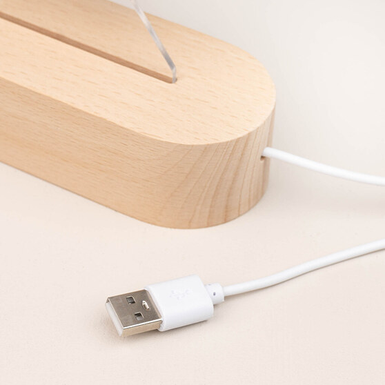 Lámparas de mesa personalizadas con conexión USB