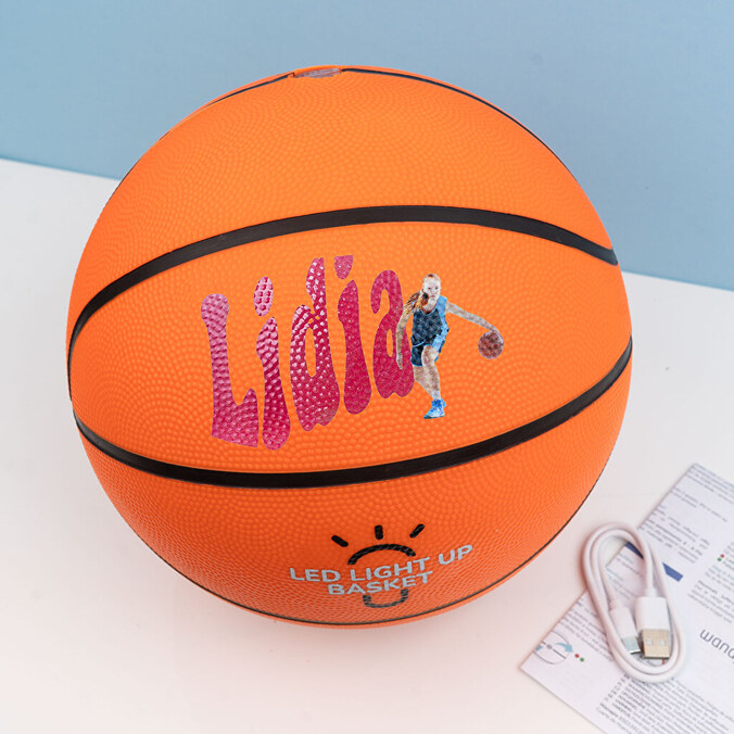 Pallone da basket luminoso personalizzato