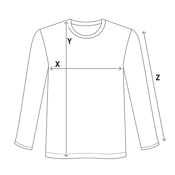 Tailles T-shirt manches longues Tailles T-shirt manches longues