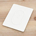 Plaque rectangulaire en porcelaine sans bord 8x10 cm personnalisé