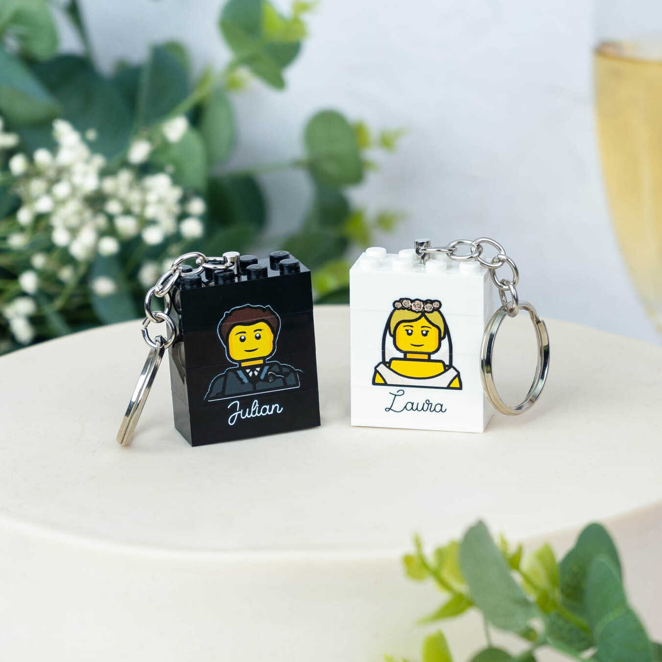 Llavero Blocks personalizado 4 piezas