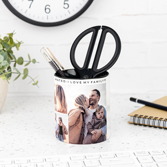 Personalised pencil pot Personalised pencil pot