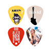 Médiators de guitare personnalisés (Pack 4)