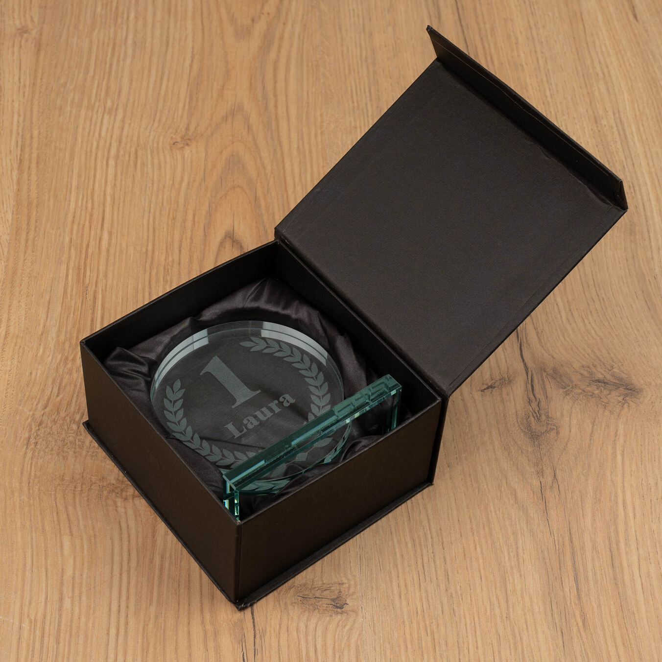 Trofeos de cristal personalizados