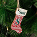 Personalised wooden boot shaped Christmas ornament Personalised wooden boot shaped Christmas ornament