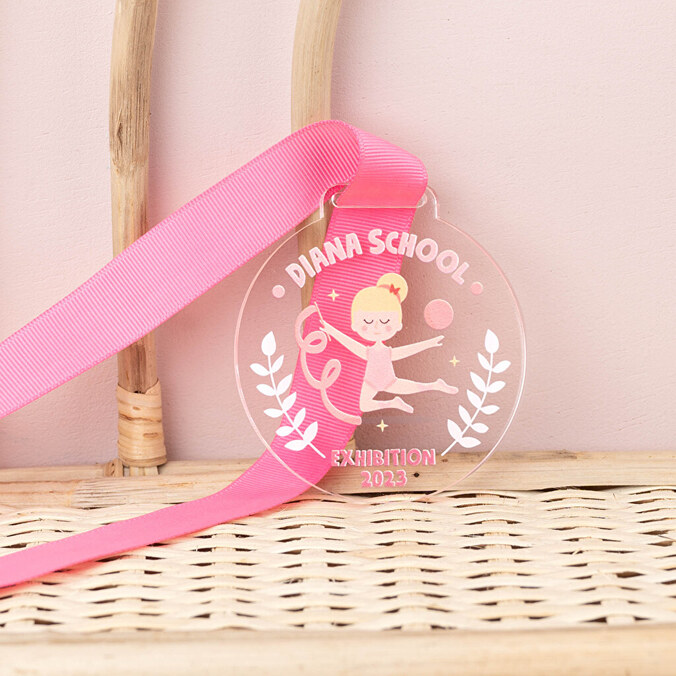Personalised acrylic medal