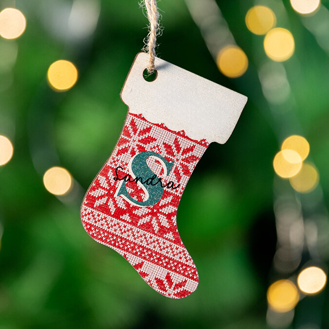 Personlig julesok i træ