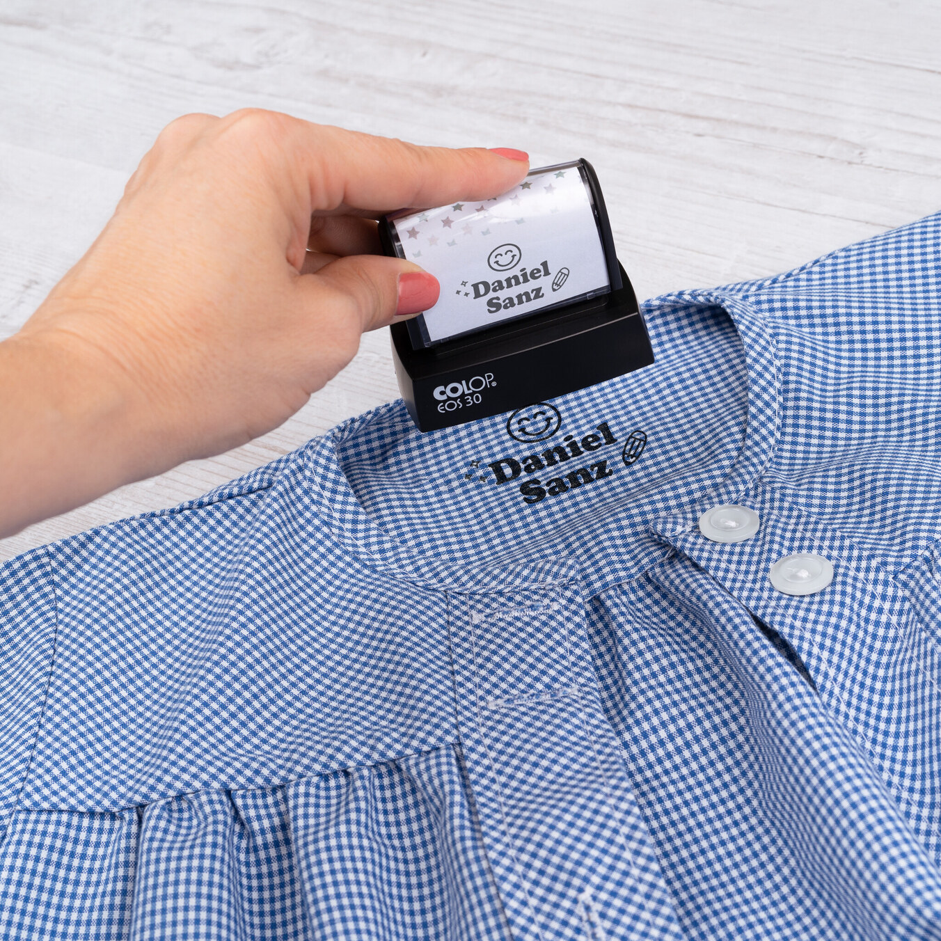 Personalizované kulaté razítko na textil 4,5ø