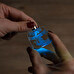 3D Schlüsselanhänger aus Glas mit Licht und Gravur