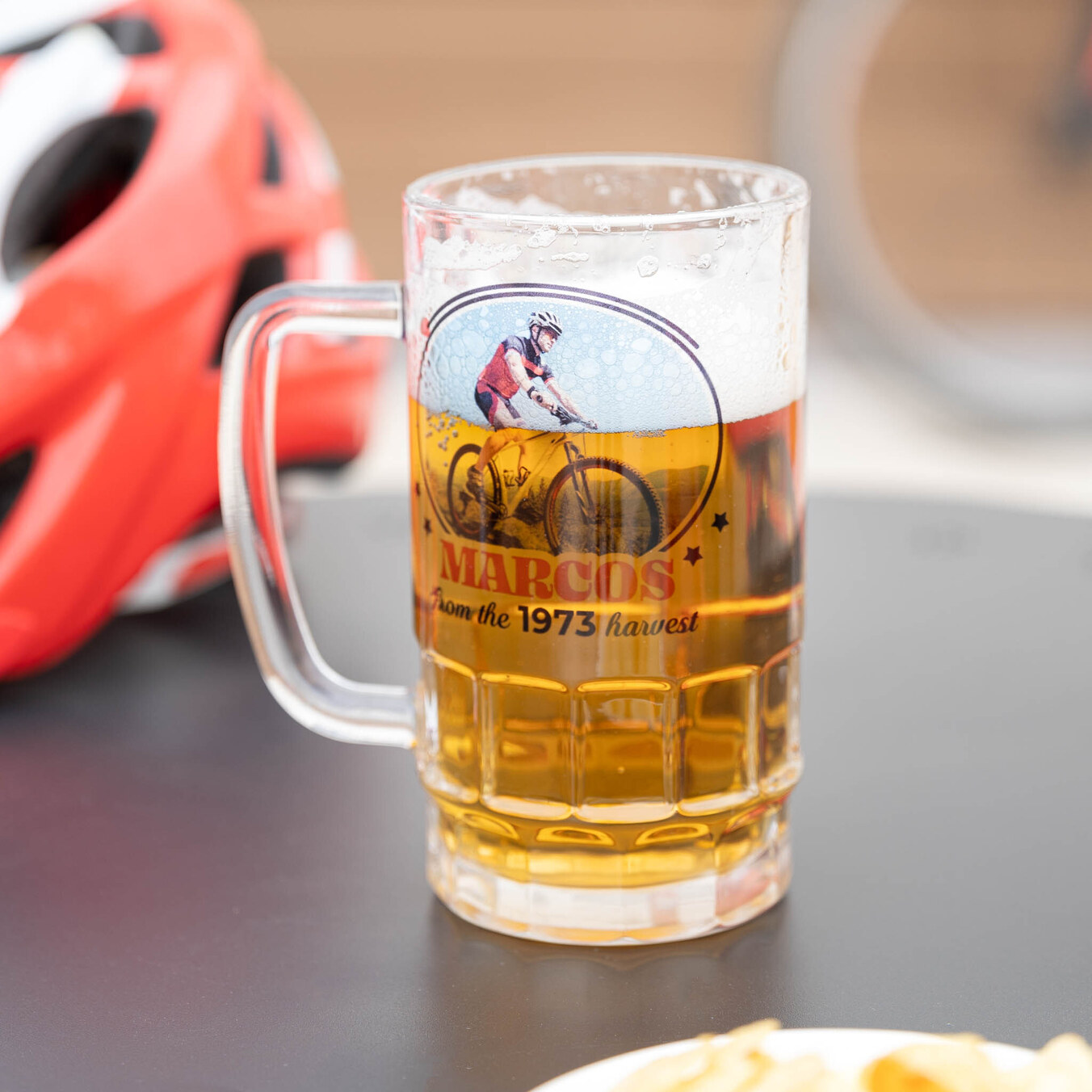 Caneca cerveja vidro transparente