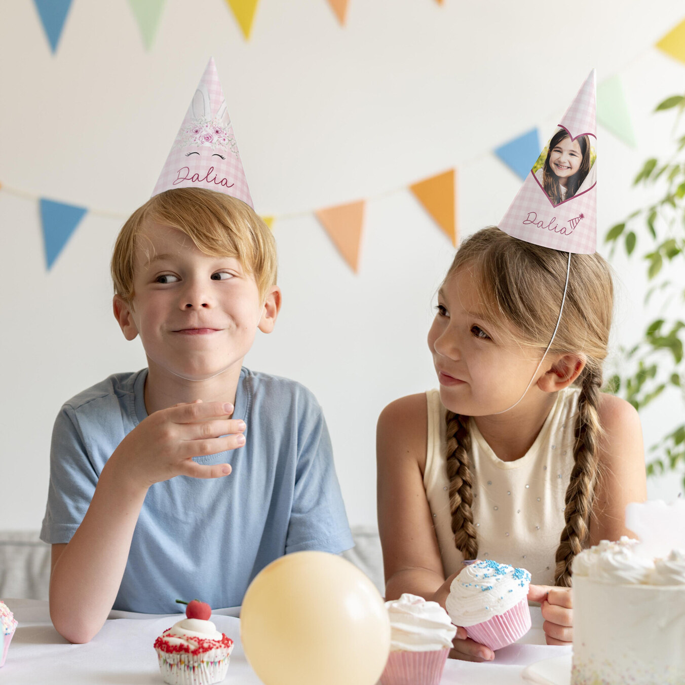 Personalised birthday hats